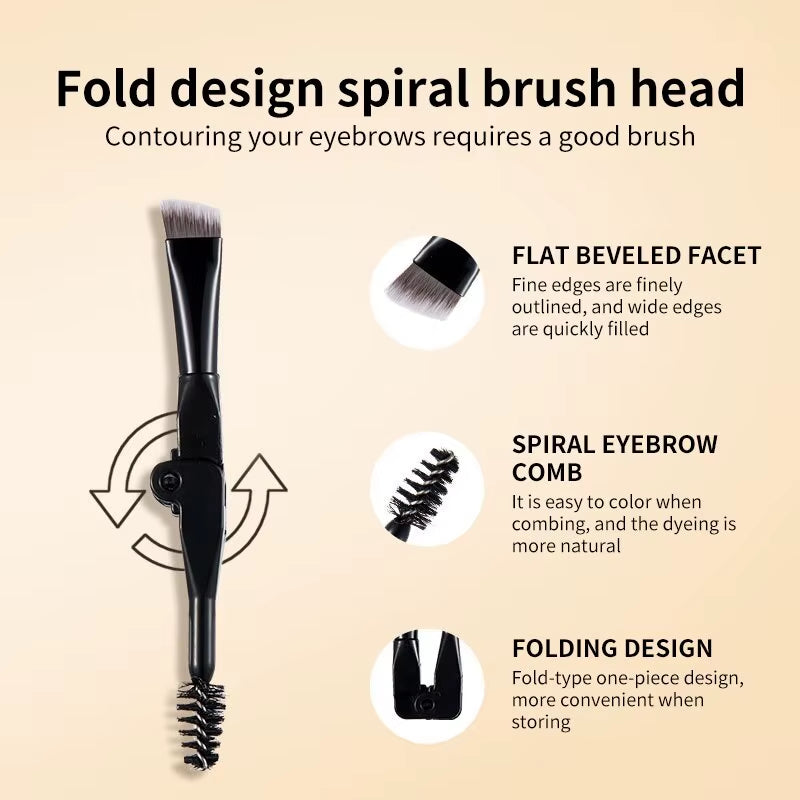 Two-Color Air Cushion Eyebrow Powder – Waterproof, Sweat-Proof Long-Lasting Brow Cream for Natural Definition and All-Day Hold